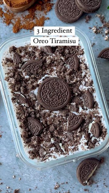 Oreo Salad, Oreo Drink, Tiramisu Oreo, Tiramisu Cups, Cup Of Espresso, Easy Tiramisu Recipe, Iced Drinks Recipes, Oreo Cream, Crushed Oreos