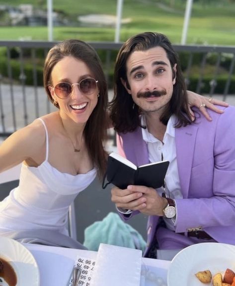 lauren lopez & joey richter Lauren Lopez And Joey Richter, Jon Matteson, Joey Richter, Lauren Lopez, Outfit Aesthetics, Team Starkid, Musical Theatre, Boys Who, Couple Goals