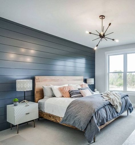 60 Beautiful Modern Bedroom Ideas and Designs — RenoGuide - Australian Renovation Ideas and Inspiration Bedding Luxury, Interior Design Minimalist, Cute Dorm Rooms, Dekorasi Kamar Tidur, Luxury Bag, Master Bedrooms Decor, Awesome Bedrooms, Bedroom Colors, Benjamin Moore