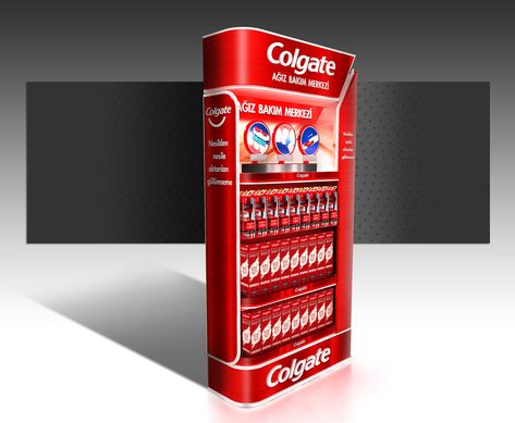 Colgate End Cap Display on Behance End Cap Display, Posm Display, Pos Design, Cap Display, Industrial Design Product, Medal Display, Exhibition Booth Design, House Of Beauty, Exhibition Booth