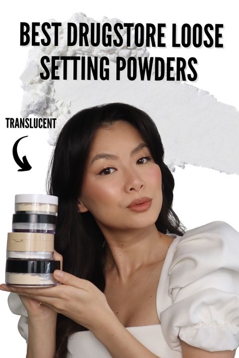 I always prefer translucent loose setting powder over any other type of powders so today I'll be battling out the best drugstore translucent loose setting powders. #drugstoremakeup #beauty Drugstore Translucent Powder, Setting Powders, Best Powder, Loose Setting Powder, Translucent Powder, Dream Style, Drugstore Makeup, Christmas Stuff, Face Powder