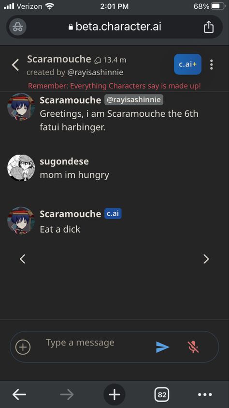 Scaramouche Quotes Genshin, Lyney X Scaramouche, Character A I Chats, Scaramouche Slander, Scaramouche Funny, Cai Chats, I Dont Have Friends, Im Going Crazy, صور مضحكة