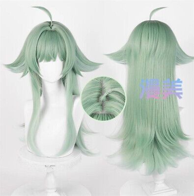 ad eBay - Net Cap: The wig is on an adjustable net-cap that fits most head sizes. BUY ONE GET ONE FREE WIG CAP. Material: Synthetic High-temperature Fiber. Free Wig, 2024 Wishlist, Green Wig, Green Gradient, Buy One Get One Free, Styling Products, Cosplay Wig, Silver Accessories, Wigs Hair Extensions