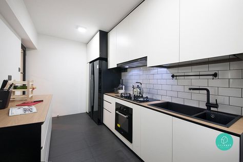 9 Ways To Create A Soothing Home Small U Shaped Kitchens, Design Studio Space, Scandinavian Kitchen Design, Simple Kitchen Design, Interior Design Singapore, U Shaped Kitchen, Simple Interior, Kitchen Decor Modern, Simple Kitchen