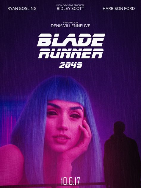 Purple Movie Poster, Blade Runner 2049 Poster, Hoodie Design Ideas, Light Movie, Indie Movie Posters, Album Cover Wallpaper Collage, Movie Black, Blade Runner 2049, Teen Movies