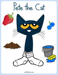 Pete the Cat | I Love My White Shoes - preKautism.com Pete The Cat Button Craft, Pete The Cat White Shoes, Pete The Cat Buttons, I Love My White Shoes, Color Activity, Pete The Cats, Flannel Friday, Free Printable Activities, Cat Activity