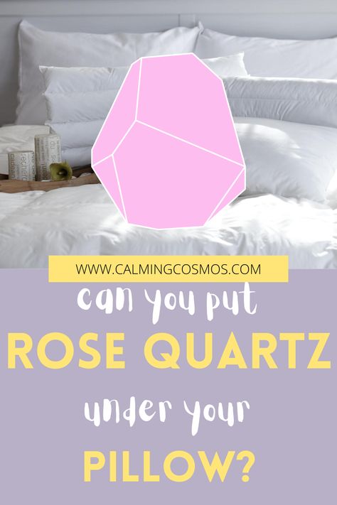 Crystals Under Pillow, Rose Quartz Under Pillow, Crystals For Sleep, Witch Board, Diy Crystals, Under Bed, Rose Quartz Crystal, A Rose, Rocks And Crystals