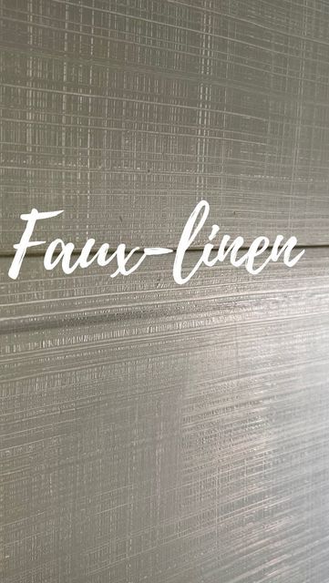 Christina | Furniture Artist | DIY on Instagram: "Working on a faux-linen finish on this beautiful fall day! What project are you working on? #fauxlinen #fauxgrasscloth #asmr" Faux Fabric Effect With Paint, Faux Linen Paint Technique, Linen Paint Technique, Furniture Artist, 1940s House, Faux Grass, Colors Painting, Furniture Flips, Faux Finish