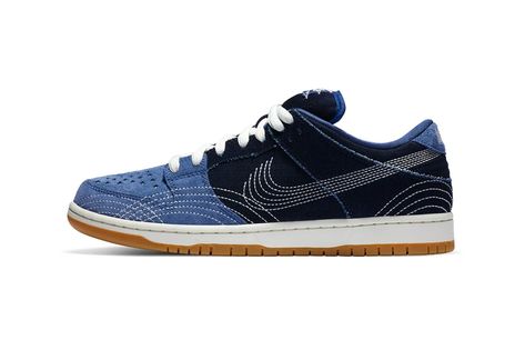 Nike SB Dunk Low Pro Prm "Sashiko" Full Look | HYPEBEAST Dunk Low Sashiko, Nike Sb Low Dunks, Nike Sb Dunk Low Pro, Nike Models, Nike Sb Dunk Low, Sb Dunk Low, Nike Sb Dunks Low, Nike Sb Dunk, Nike Sb Dunks