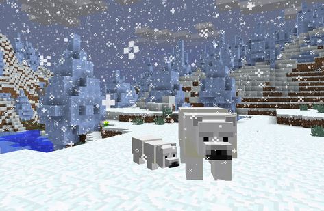 Minecraft Polar Bear, Polar Bear Games, Polar Bear Drawing, Baby Cubs, Minecraft Mobs, Bear Drawing, Minecraft Survival, In The Zoo, Bear Pictures