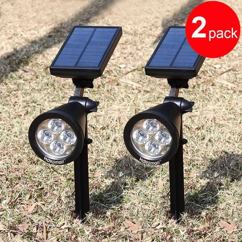 {New Version 2 Modes} 200 Lumens Solar Wall Lights / In-ground Lights, 180°angle Adjustable and Waterproof 4 LED Solar Outdoor Lighting, Spotlights, Security Lighting, Path Lights for Patio, Deck, Yard, Garden, Driveway, Stairs, Pool Area, Etc. (TD-604, 2 Pack) Solar Powered Garden Lights, In-ground Lights, Solar Spot Lights, Security Lighting, Outdoor Security Lighting, Water Gardens Pond, Solar Landscape Lighting, Led Landscape Lighting, Walkway Lights