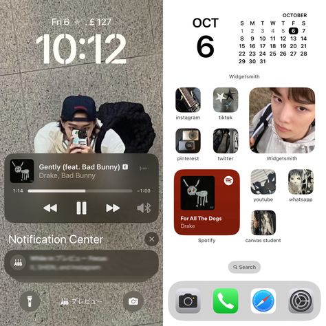 Iphone Ios 17 Layout, Ios 17 Layout, Ios 17 Wallpaper Iphone, Lockscreen Themes, Organize Phone Apps, Phone Layouts, Ios Ideas, Ios 17, Korean Lessons