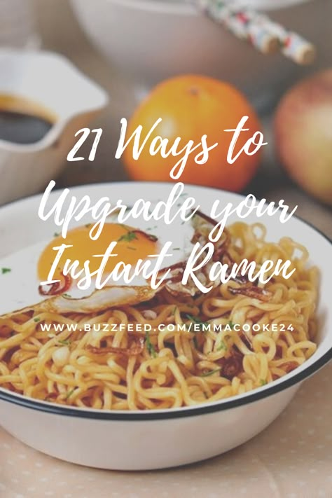 How To Spice Up Your Ramen Noodles, How To Spice Up Ramen Noodles Easy, Improve Ramen Noodles, Uses For Ramen Noodles, College Ramen Recipes, How To Improve Instant Ramen, How To Fix Up Ramen Noodles, Add Ins For Ramen Noodles, Dressing Up Ramen Noodles