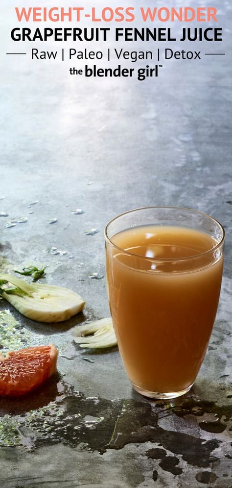 Grapefruit Fennel Juice for Detox and Weight-Loss - The Blender Girl Fennel Juice, Grapefruit Juice Recipe, Green Drink Recipes, Detox Juice Cleanse, Juice Cleanse Recipes, Veggie Juice, Lemon Diet, Lemon Detox, Detox Juice Recipes