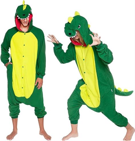 Dinosaur halloween costume adult onesie #halloween #costume #affiliate #dinosaur #trex #adult #onesie #unisex #funny Costume Halloween Homme, Trex Costume, T Rex Halloween Costume, Dragon Onesie, Europe Dress, Dino Onesie, Adult Dinosaur Costume, Dinosaur Costumes, Dino Costume