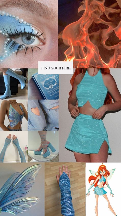 Winx Moodboard, Bloom Winx Club Aesthetic, Winx Core, Winx Club Aesthetic, Winx Cosplay, Bloom Winx, Club Aesthetic, Mermaid Halloween, Bloom Winx Club