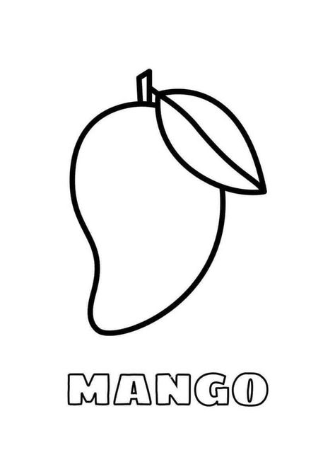 Mango Drawings, Mango Drawing, Arts And Crafts For Kids Easy, Coffee Sticker Design, Funny Minion Pictures, Kitten Wallpaper, Minion Pictures, Pencil Drawing Tutorials, Drawing Sheet