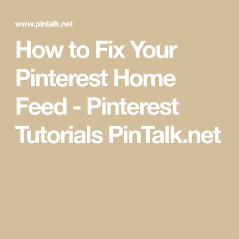 Home Feed Pinterest, Visual Search Pinterest, Pinterest Home Page, Home Feed, Delete Pin, Pinterest Tutorials, Pinterest Business Account, Home Stuck, Pinterest App