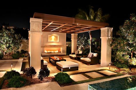 Urban22-ViaSubida(4045)c | 18 Pointe Monarch | Jeri Koegel | Flickr Pergola Modern, Contemporary Patio, Outside Living, Backyard Living, Dream Backyard, Cool Ideas, Outdoor Living Areas, Outdoor Fireplace, Outdoor Oasis