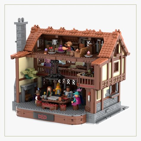 Tavern Keeper, Lego Kingdoms, Lego Structures, Fill Your Cup, Lego Display, Lego Creative, Minecraft Inspo, Lego Castle, Roll The Dice