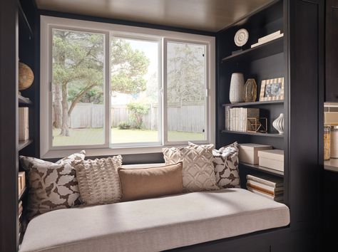 Trends I Love: Dreaming of Windows + Doors - The Inspired Room Slider Windows, Milgard Windows, Patio Door Blinds, Glass Wall Systems, Window Bedroom, Vinyl Replacement Windows, Slider Window, Window Seat Design, Fiberglass Windows