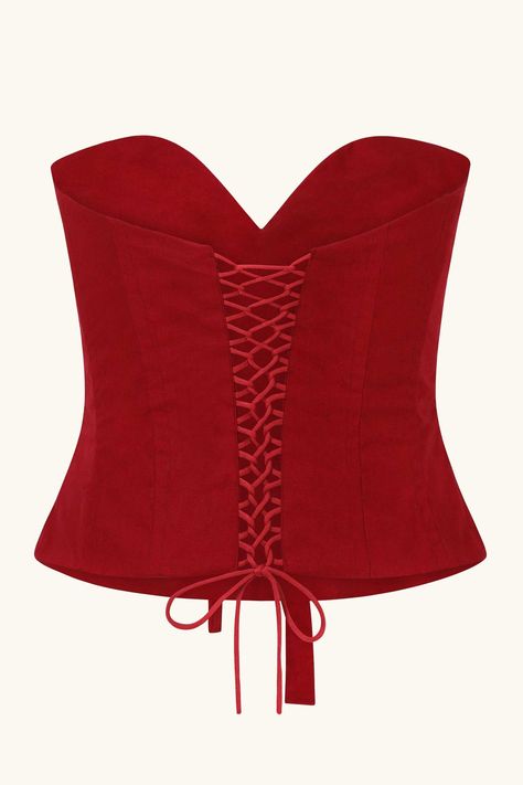 Mademoiselle Corset Scarlet – Idáh Fancy Fits, Red Corset, Girl Fashion Style, Earthy Outfits, Fancy Tops, Future Clothes, Estilo Chic, Style Minimaliste, Dope Outfits