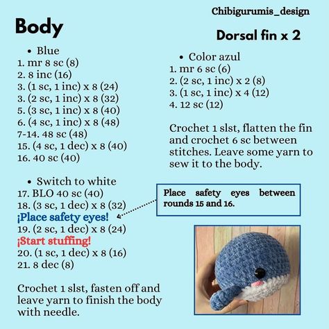 Crochet Chunky Whale Pattern Free, Whale Plushie Pattern, Easy Crochet Whale Pattern Free, Mini Whale Crochet Pattern Free, Easy Crochet Whale, Crochet Whale Plushie, Whale Free Crochet Pattern, Small Whale Crochet Pattern, Crochet Whale Tutorial