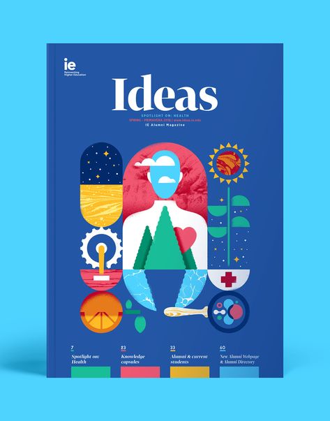 Ideas · Health on Behance Education Poster Design, 브로셔 디자인, Buch Design, Magazine Cover Design, Design Editorial, Health Design, Lukisan Cat Air, Book Layout, Education Poster