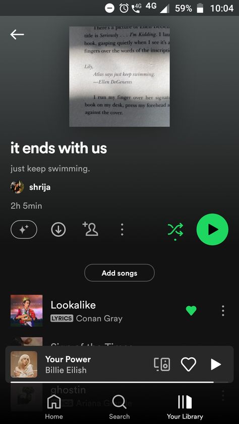 Spotify Covers, Spotify Playlists, It Ends With Us, Song Playlist, Look Alike, Songs, Music, Quick Saves