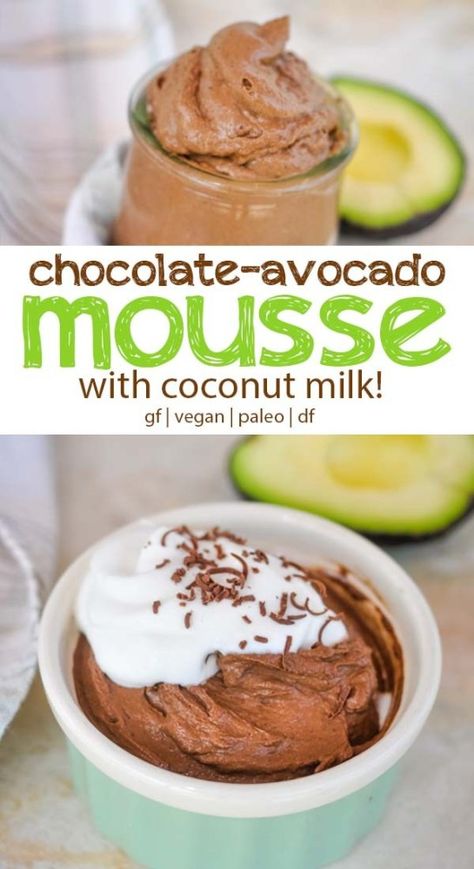 Healthy Chocolate Mousse, Light Dessert, Avocado Mousse, Avocado Chocolate Mousse, Avocado Chocolate, Mousse Recipes, Creamy Desserts, Healthy Pumpkin, Super Healthy Recipes