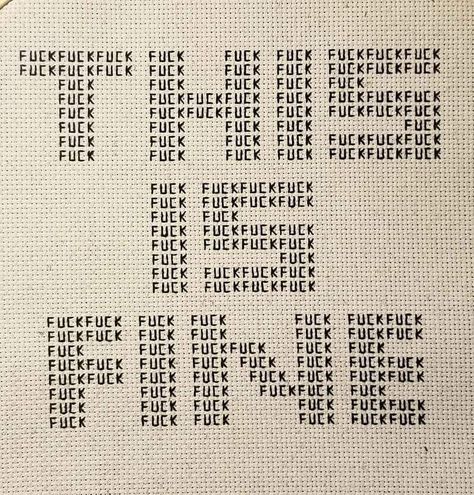 Subversive Cross Stitch, Cuss Words, Cross Stitch Funny, Embroidery Inspiration, Embroidery And Stitching, Stitch Design, Cross Stitch Designs, Cross Stitch Pattern, Cross Stitch Embroidery