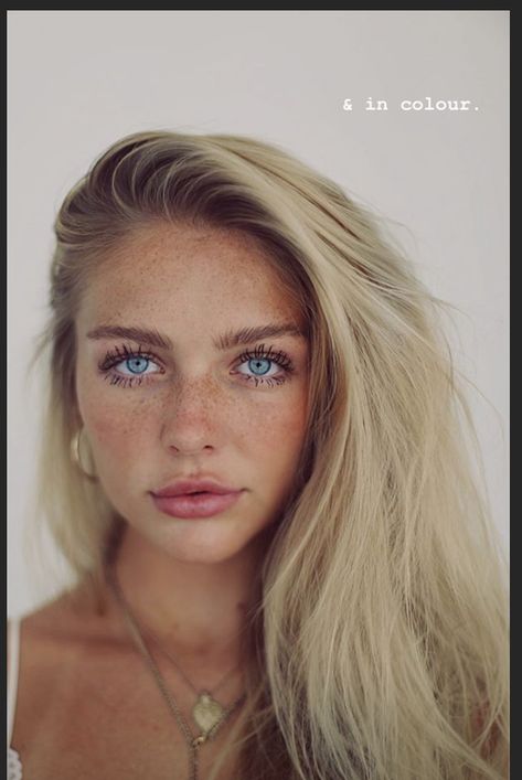 Annika Boron, Blonde Hair Freckles, Blonde Woman With Freckles, Blonde With Freckles, Pale Girl, Freckles Girl, Models Makeup, Instagram Girls, Blonde Girl