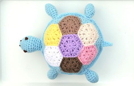 Crochet Hexagon Turtle, Crochet Hexagons, Hexagon Crochet, 3d Crochet, Crochet Turtle, Crochet Hexagon, Project Inspiration, At Last, Community Board