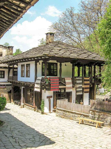 Balkan Architecture, Bulgarian Aesthetic, Balkan Summer, Balkan Aesthetic, Bulgarian Architecture, Bulgarian Culture, Stara Zagora, Veliko Tarnovo, Traditional Houses