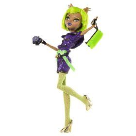 Monster High Wiki, Monster High Clawdeen Wolf, Monster High Toys, Neon Green Hair, Wolf Dress, Clawdeen Wolf, Moster High, Purple Lipstick, Love Monster