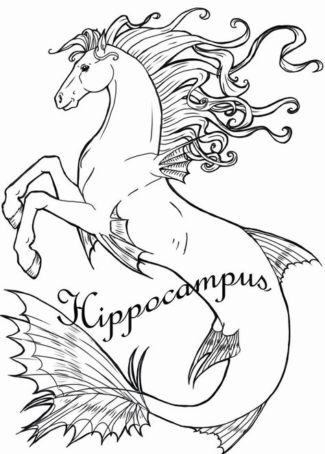 Third installment of equine based mythological creatures. Kelpie Horse, Mythical Creatures Drawings, Sea Creatures Drawing, Mythical Creature Art, Abstract Decorative Painting, Seahorse Art, Greek Mythology Tattoos, Spirit Animal Art, Art And Craft Videos