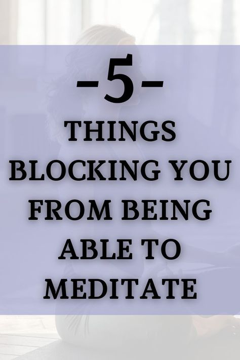 Why can't I meditate? Learn why here as well as some meditation tips for beginners Meditation Tips, Meditation For Beginners, Mind Body And Soul, Improve Mental Health, Meditation Space, Holistic Living, Meditation Practices, Limiting Beliefs, Mindfulness Meditation