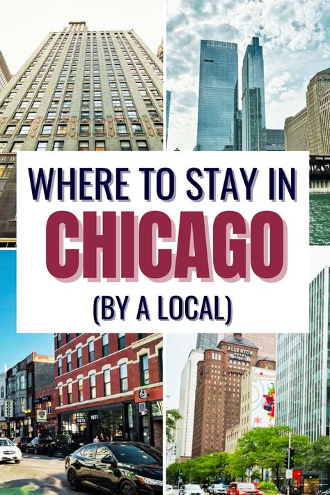 Four different neighborhoods in Chicago and the various buildings in each Where To Stay In Chicago, Hotels In Chicago, Chicago Travel Guide, Chicago Things To Do, Usa Destinations, Travel America, Visit Chicago, Chicago Neighborhoods, Great America