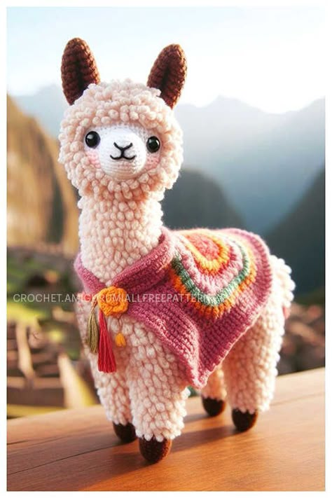 Ugly Sweater Boho Amigurumi Free Crochet, Crochet Rainbow Animal, Alpaca Knitting Patterns Free, Alpaca Crochet Pattern Free, Llama Crochet Pattern Free, Crochet Llama Pattern Free, Crochet Alpaca Pattern, Knitted Llama, Crocheted Llama