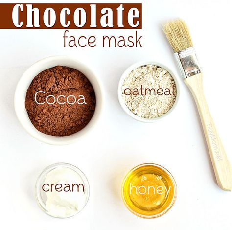 Chocolate Face Mask Acne Face Mask Recipe, Homemade Acne Mask, Chocolate Facial, Oatmeal Face Mask, Face Mask Ingredients, Chocolate Face Mask, Organic Face Mask, Homemade Facial Mask, Acne Face Mask