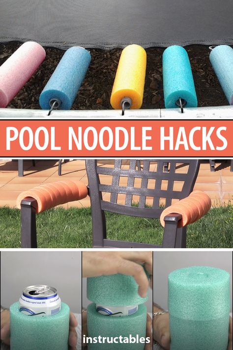 Pool Noodle Ideas Life Hacks, Pool Noodle Hacks, Noodle Hacks, Noodles Ideas, Pool Noodle Crafts, 8 Pool, Foam Noodles, Summer Hacks, Pool Hacks