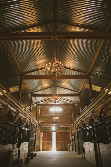 Horse Stables with Chandeliers - Tips and Inspiration for Practical and Not So Practical Lighting for Barns and Equestrian Event Venues - Hawk Hill Dream Barn Stables, Dream Stables, Dream Horse Barns, Horse Barn Plans, Equestrian Events, Barrel Horse, Practical Lighting, Stables Design, Barn Plans