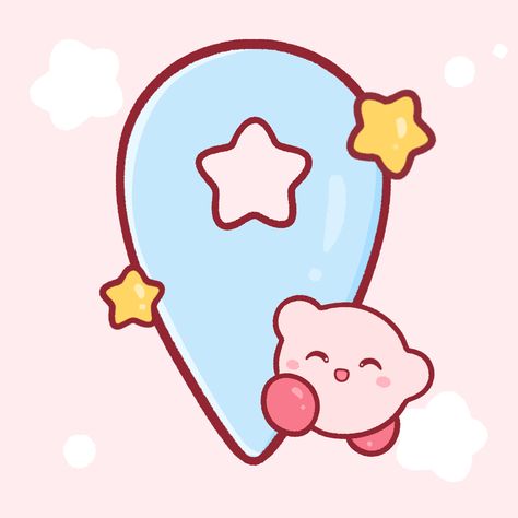 Kirby App Icons Aesthetic, Cute Maps Icon, Kirby Phone Theme, Kirby Icons For Apps, Cute Aesthetic App Icons, Themes App Icon, Kirby Widgets, Google Maps App Icon, Cute Icons For Apps