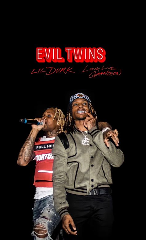 Lil Durk And King Von Wallpaper, King Von Wallpaper Iphone, Lil Durk Wallpaper Collage, Otf Wallpapers, Lil Durk And King Von, King Von And Lil Durk, Lil Durk King Von Wallpaper, Kingvon Wallpaper, Lil Durk Wallpaper