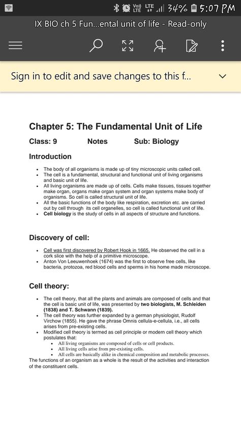 Fundamental Unit Of Life Notes Class 9, The Fundamental Unit Of Life Notes, Grade 9 Science Notes, The Fundamental Unit Of Life, Bio Notes, Life Notes, Biology Classroom, High School Survival, Study Flashcards