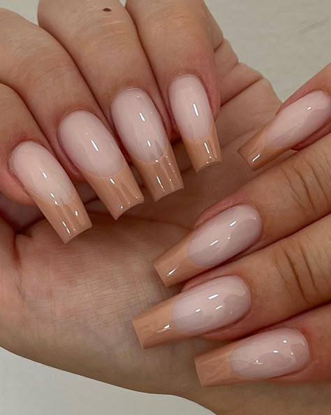 35 Simple nail art to inspire you Beige Nails Design, Minimalist Nail, Cute Nails For Fall, Tapered Square, Beige Nails, Nail Sets, Unique Acrylic Nails, Ballerina Nails, Luxury Nails