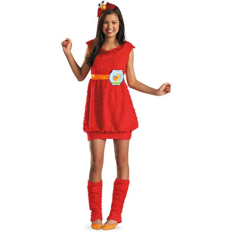 Elmo Teen Halloween Costume, $35.00 Elmo Halloween, Elmo Dress, Elmo Costume, Teenage Halloween Costumes, Halloween Costume Women, Kostum Halloween, Teen Halloween, Sesame Street Elmo