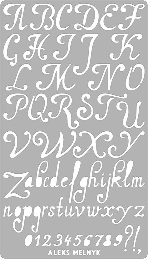 Amazon.com : Aleks Melnyk #34.1 Pyrography Steel Stencil, Wood Burning 1 PCS Template, Metal Letters Journal Stencil for Engraving Wood and Pattern, Alphabet and Number, Lettering, Letting, Bullet Journaling : Arts, Crafts & Sewing Engraving Patterns Templates, Printable Leather Patterns, Pattern Stencil Templates, Wood Burning Templates Pyrography Patterns Free Printable, Wood Burning Fonts, Fonts For Wood Burning, Pyrography Letters, Wood Burning Lettering, Wood Burning Letters Fonts