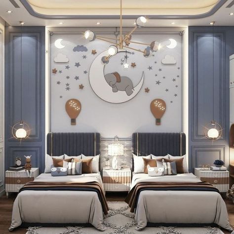 10 Magical Kids’ Rooms In Dubai Kids Room Bed Back Wall Design, Classic Kids Bedroom, Kids Bedroom Furniture Design, Kids Bed Design, Luxury Kids Bedroom, Girls Room Design, Boys Room Design, Kids Room Interior Design, Kids Bedroom Inspiration