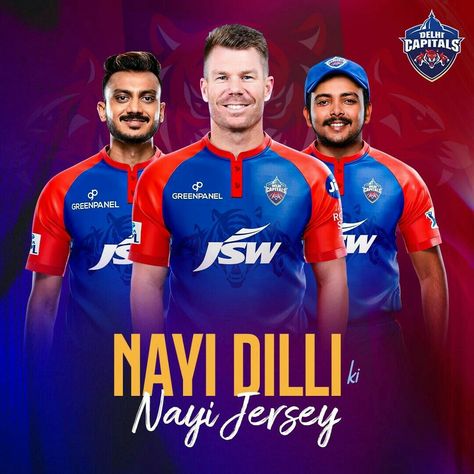 Nayi Jesey Delhi Capitals, Cricket Update, David Warner, Asia Cup, Chennai Super Kings, Cricket Team, Best Player, Premier League, New Jersey